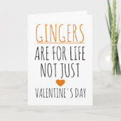 Gingers zijn voor het leven en niet alleen Valenti Kaart (Voorkant)