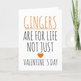 Gingers zijn voor het leven en niet alleen Valenti Kaart