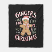 Gingers zijn voor het leven niet alleen voor Kerst Fleece Deken (Voorkant)