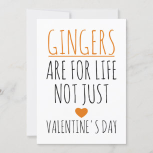 Gingers zijn voor het leven, niet alleen voor Vale Feestdagenkaart