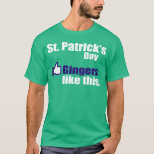Gingers zoals St. Patrick's Day T-shirt