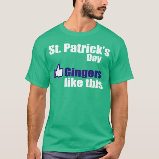 Gingers zoals St. Patrick's Day T-shirt (Voorkant)