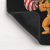Gingershred Bodybuilder Grappige Gemberkoek Man We Muismat (Hoek)