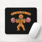 Gingershred Bodybuilder Grappige Gemberkoek Man We Muismat (Met muis)