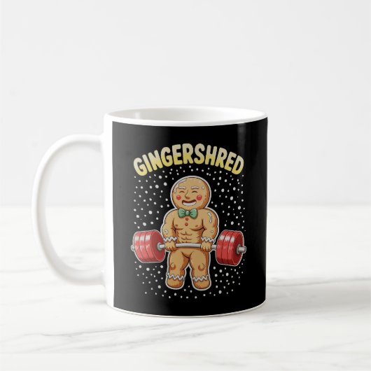 Gingershred Christmas Gingerbread Gym Bodybuilding Koffiemok (Links)