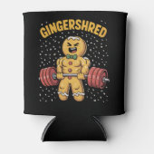 Gingershred Funny Gingerbread Man Gym Bodybuilding Blikjeskoeler (Voorkant)
