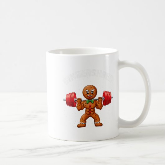 Gingershred Funny Gingerbread Man Gym Bodybuilding Koffiemok (Rechts)