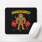 Gingershred Funny Gingerbread Man Gym Bodybuilding Muismat (Met muis)