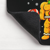 Gingershred Funny Gingerbread Man Gym Bodybuilding Muismat (Hoek)