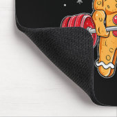 Gingershred Funny Gingerbread Man Gym Bodybuilding Muismat (Hoek)