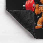 Gingershred Funny Gingerbread Man Gym Bodybuilding Muismat (Hoek)