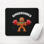 Gingershred Funny Gingerbread Man Gym Bodybuilding Muismat (Met muis)
