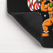 Gingershred Funny Gingerbread Man Gym Bodybuilding Muismat (Hoek)