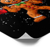 Gingershred Funny Gingerbread Man Gym Bodybuilding Poster (Hoek)