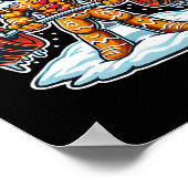 Gingershred Funny Gingerbread Man Gym Bodybuilding Poster (Hoek)