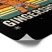 Gingershred Funny Gingerbread Man Gym Bodybuilding Poster (Hoek)