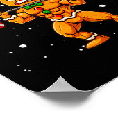 Gingershred Funny Gingerbread Man Gym Bodybuilding Poster (Hoek)