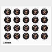 Gingershred Funny Gingerbread Man Gym Bodybuilding Ronde Sticker (Vel)
