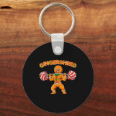 Gingershred Funny Men Gym Bodybuilding Gingerbread Sleutelhanger (Voorkant)