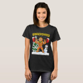 Gingershred Gingerbread Man Bodybuilding Christmas T-shirt (Voorkant volledig)