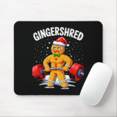 Gingershred Grappige Gemberkoek Man Gym Lichaamstr Muismat (Met muis)