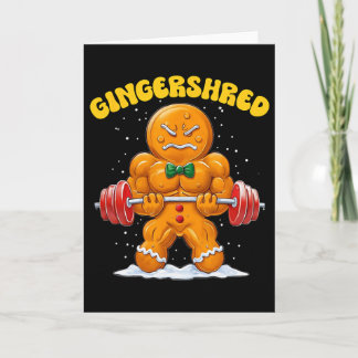 Gingershred Grappige Gengerebrood Man Gym Bodybuil Kaart