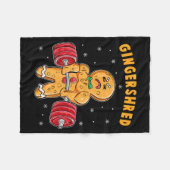 Gingershred Grappige Gengertaaire Man Gym Bodybuil Fleece Deken (Voorkant (Horizontaal))