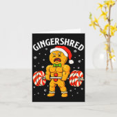 Gingershred Grappige Peperkoek Man Gym Lichaam Kra Kaart (Gele Bloem)