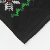 Gingershred Gym Christmas Ugly Sweater Gingerbread Fleece Deken (Hoek)