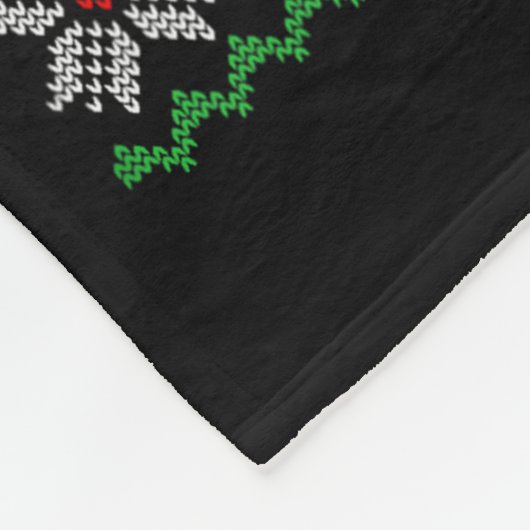 Gingershred Gym Christmas Ugly Sweater Gingerbread Fleece Deken (Hoek)