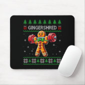 Gingershred Gym Christmas Ugly Sweater Gingerbread Muismat (Met muis)