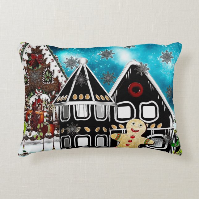 GingerVille Christmas Folk Art MIX Accent Kussen (Voorkant)