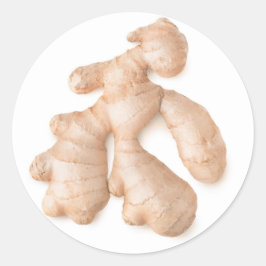 Gingerwortel Ronde Sticker