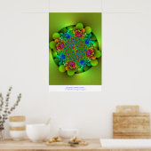 Gingez el Garden Greens Abstract Poster (Keuken)