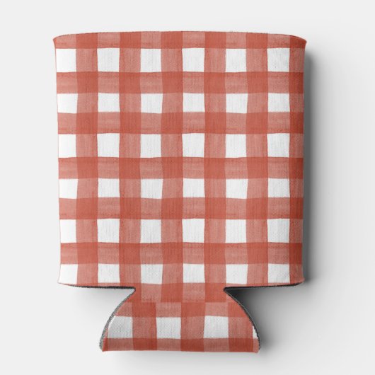 Gingham 4 juli blikjeskoeler (Achterkant)