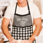 Gingham Aangepaste naam Koning van de Grill Schort