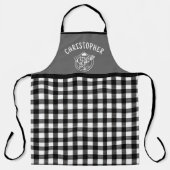 Gingham  Aangepaste naam Koning van de Grill Schort (Voorkant)