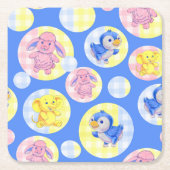 Gingham Animal Onderzetter (Voorkant)