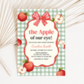 Gingham Appel van onze oog Baby Shower Kaart