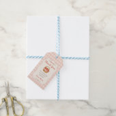 Gingham Apple of Our Eye Baby Shower Cadeaulabel (Met Touw)