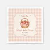 Gingham Apple of Our Eye Baby Shower Servet (Voorkant)