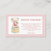 Gingham Apple van Eye Beer Boeken voor Baby shower Informatiekaartje (Voorkant)