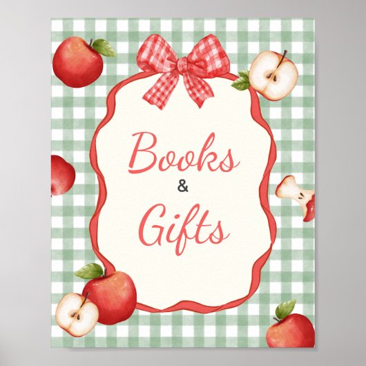 Gingham Apple van onze Eye Baby Boeken en Geschenk Poster (Voorkant)