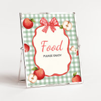 Gingham Apple van onze Eye Baby shower Food