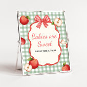 Gingham Apple van onze Eye Baby's zijn Sweet Sign Poster