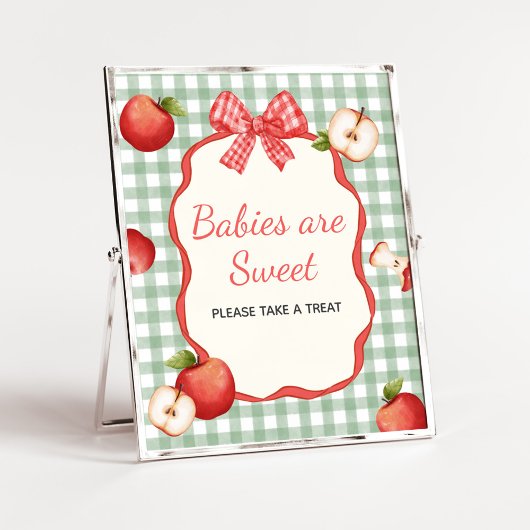 Gingham Apple van onze Eye Baby's zijn Sweet Sign Poster