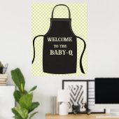 Gingham Baby-q Welcome Poster (Thuiskantoor)
