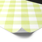 Gingham Baby-q Welkom Poster (Hoek)