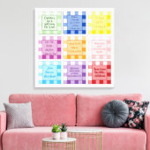 Gingham Baby verzen op basis van geloof Canvas Afdruk (Insitu (Woonkamer))