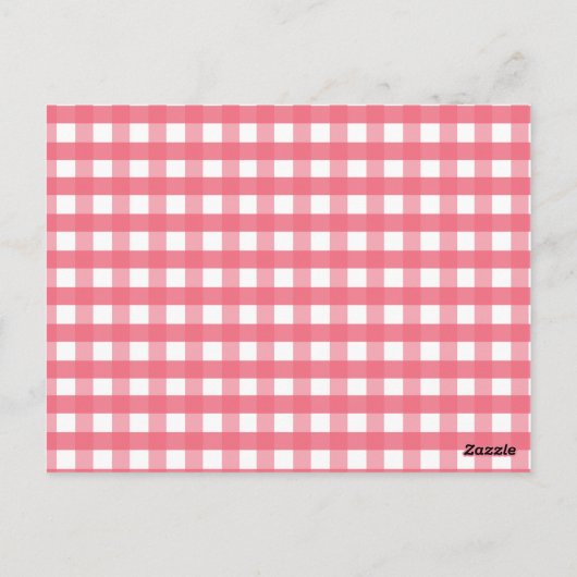 Gingham Bandage Gepersonaliseerde Kaarten van de V (Achterkant)